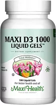 ויטמין די  1000 יח״בל 180 כמוסות ליקוויד ג׳ל | D3 Liquid Gels 1000 Iu 180 Gels Vitamins4u
