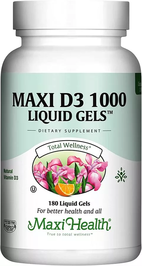 ויטמין די  1000 יח״בל 180 כמוסות ליקוויד ג׳ל | D3 Liquid Gels 1000 Iu 180 Gels