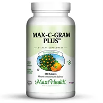 מקס סי גרם פלוס מקסי הלט Max C Gram Plus 180 Tabs Vitamins4u