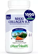 מקסי הלט קולגן 100 מ״ג 180 כמוסות | Collagen H.A. 1000 Mg 180 Caps Vitamins4u