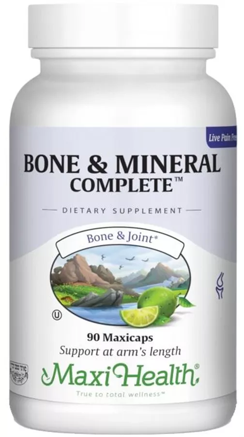 מקסי הלט בון אנד מינרל קומפלקס 90 כמוסות |  Maxi Health Bone And Mineral Complete 90 Caps