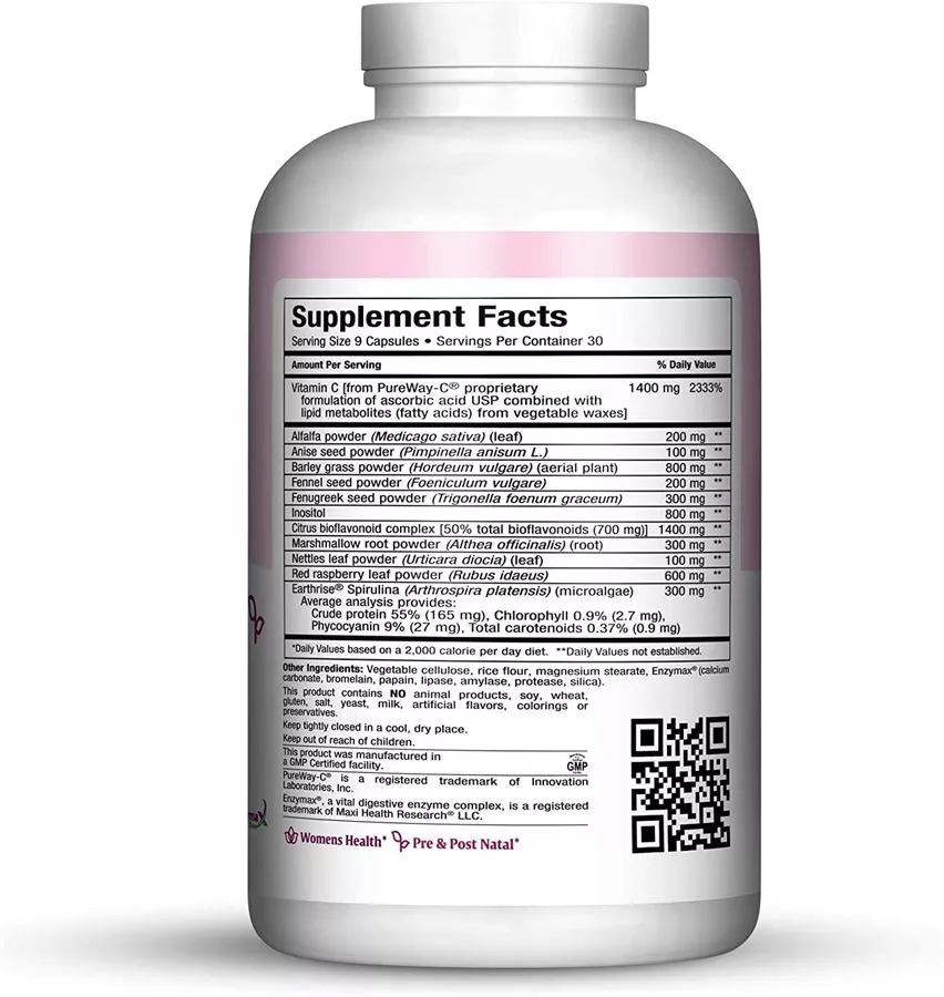 מקסי הלט לקטיישן פיור & מור 270 קפסולות | MAXI HEALTH Lactation Pure & More 270 Caps