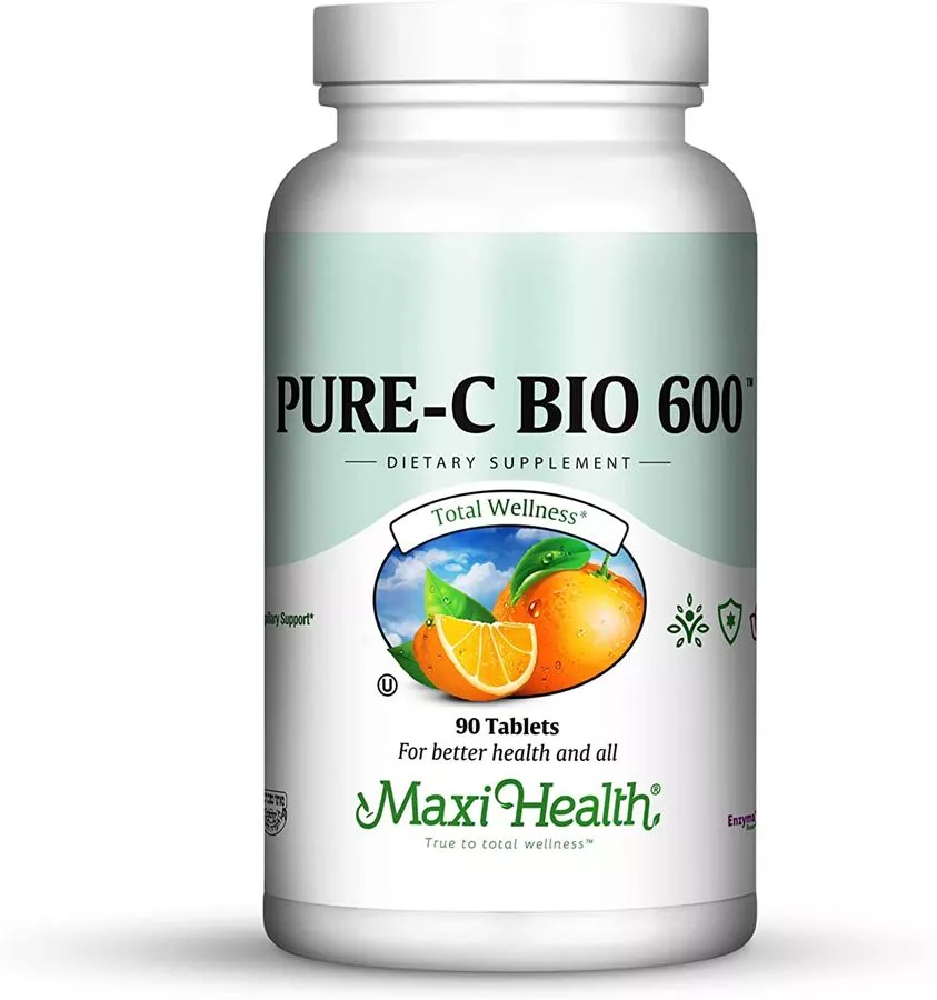 פיור c ביו 600 90 טבליות מקסי הלט | Pure C Bio 600 90 Tabs