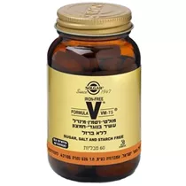 מולטי ויטמין-מינרל VM-75 ללא ברזל 60 טבליות סולגאר Vitamins4u