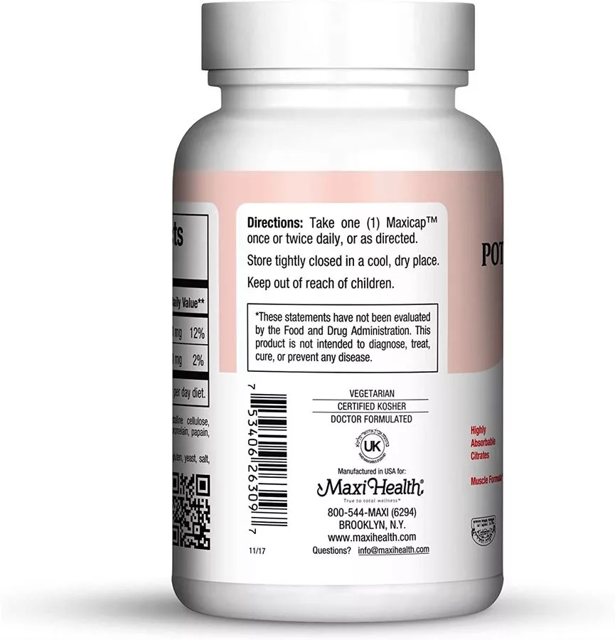 פוטסיום מגנזיום 90 כמוסות מקסי הלט | Potassium Magnesium 90 Caps