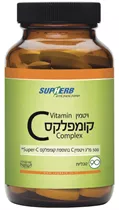 קומפלקס ויטמין Vitamin C 500 mg Complex  |  C סופהרב Vitamins4u