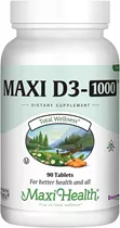 ויטמין D3 1000 יחב״ל 90  טבליות מקסי הלט |  Vitamin D3 1000 Iu 90 Tabs Vitamins4u