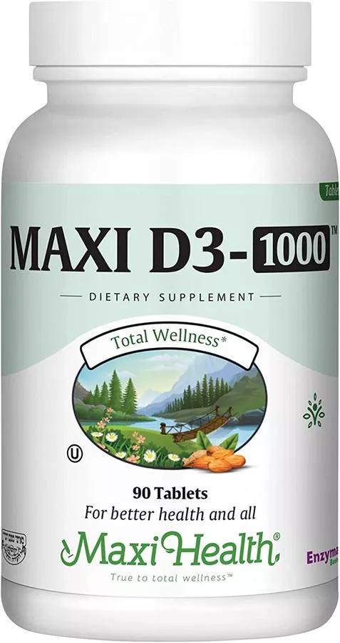 ויטמין D3 1000 יחב״ל 90  טבליות מקסי הלט |  Vitamin D3 1000 Iu 90 Tabs