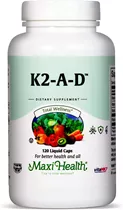 ויטמין K2+A+D מקסי הלט 120 כמוסות | K2 A D 120 Caps Vitamins4u