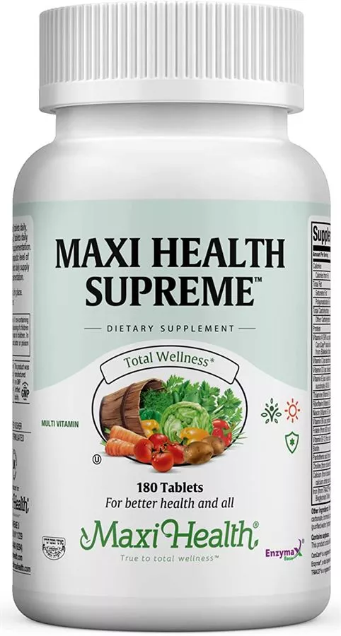 מקסי הלט סופרים 180 טבליות |  Maxi Health Supreme 180 Tabs