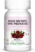 מקסי הלט מתיל פרנטל אחד ליום 90 כמוסות | Maxi Health Methyl One Prenatal 90 Caps Vitamins4u