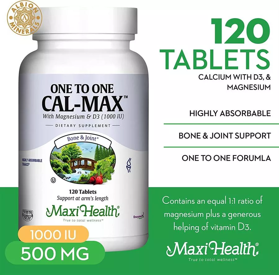 קלמקס 1 ל 1 120 טבליות מקסי הלט | One to One Calmax 120 Tabs