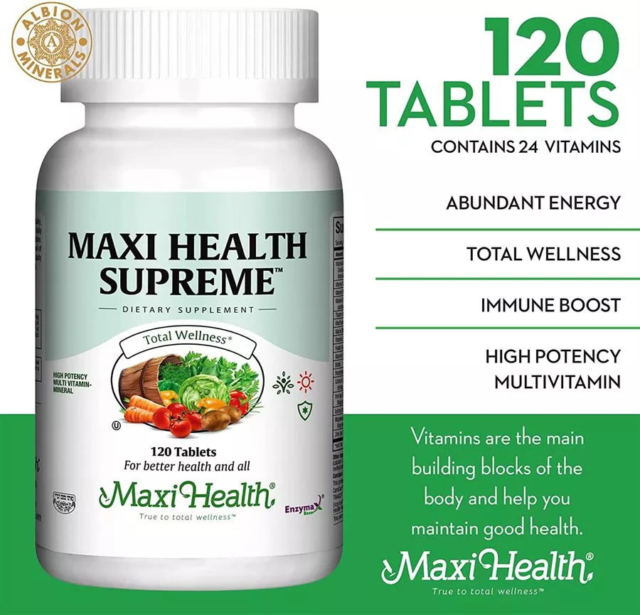 מקסי הלט סופרים Maxi Health Supreme 120 Tabs
