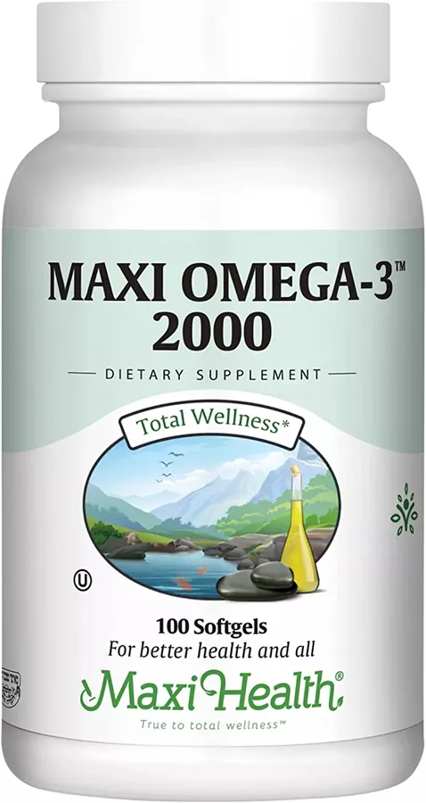 אומגה 3 2000 100 כמסות ג׳ל מקסי הלט | Omega 3 2000 100 Gels