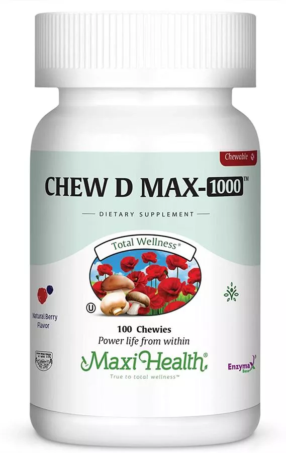 ויטמין D ללעיסה 1000 יח״בל מקסי הלט 100 לכסניות | Chew D Max 1000 100 Chews