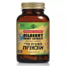 פרי אוכמניות - תמצית תקנית סולגאר | Bilberry (Vaccinium myrtillus) SFP Vitamins4u