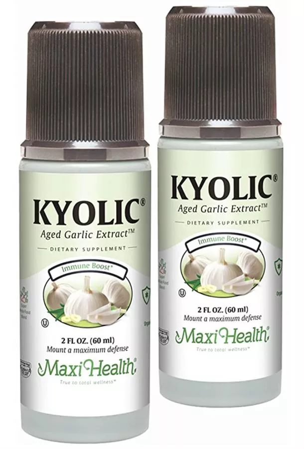 קיוליק זוג מקסי הלט Kyolic Aged Garlic Extract Liquid 4 Fl Oz
