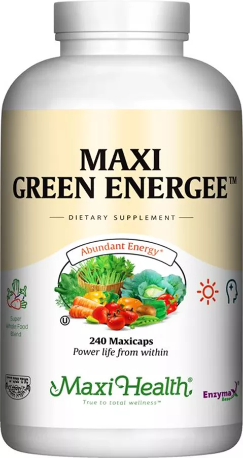 מקסי הלט גרין אנרגי 240 כמוסות | MAXI HEALTH Green Energee Capsules 240 Caps
