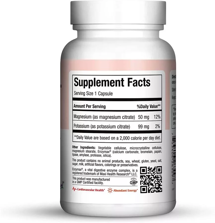 פוטסיום מגנזיום 90 כמוסות מקסי הלט | Potassium Magnesium 90 Caps