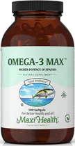 מקסי הלט אומגה 3 מקס 180 כמוסות ג׳ל | Maxi health Omega-3 Max 180 Softgel Vitamins4u