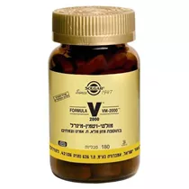VM-2000 מולטי ויטמין מינרל 180 טבליות סולגאר Vitamins4u