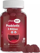מקסי הלט פרוביוטיק 5 ביליון 60 סוכריות גומי | maxi health Probiotic 5 Billion, 60 Gummies Vitamins4u