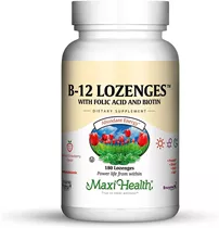 B12 למציצה מתחת ללשון 180 לכסניות מקסי הלט | B12 Lozenges 180 Loz Vitamins4u