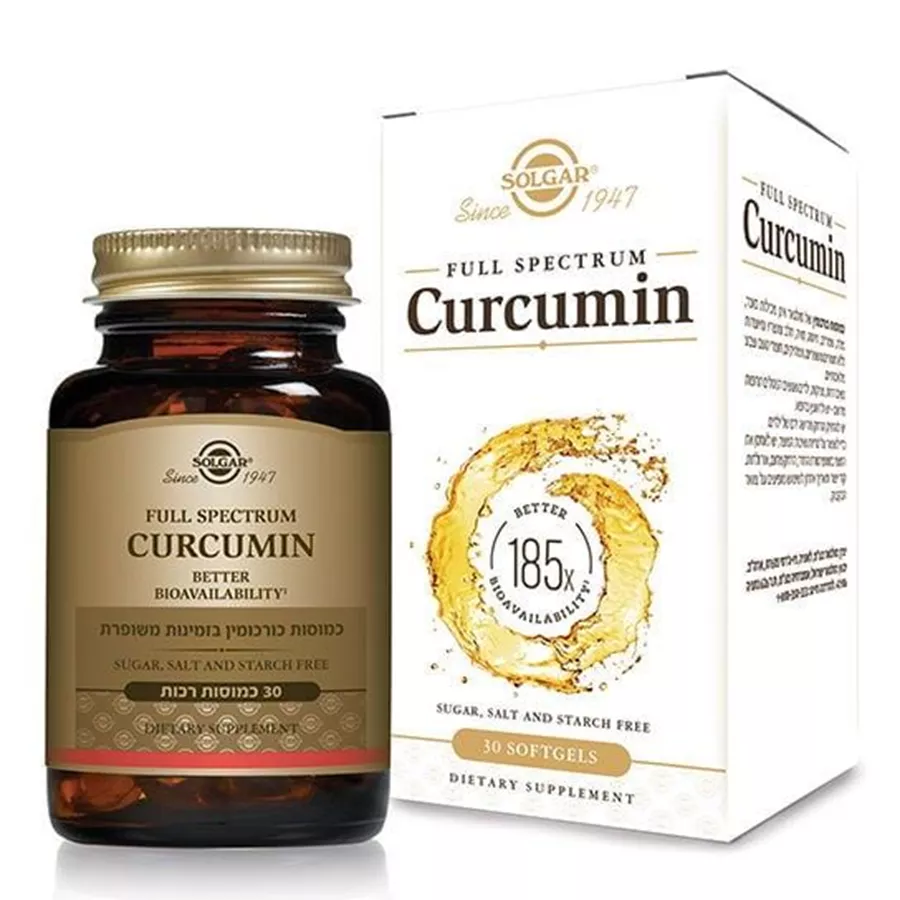 כורכומין ספקטרום - סופט ג'ל Full Spectrum Curcumin   X185 סולגאר