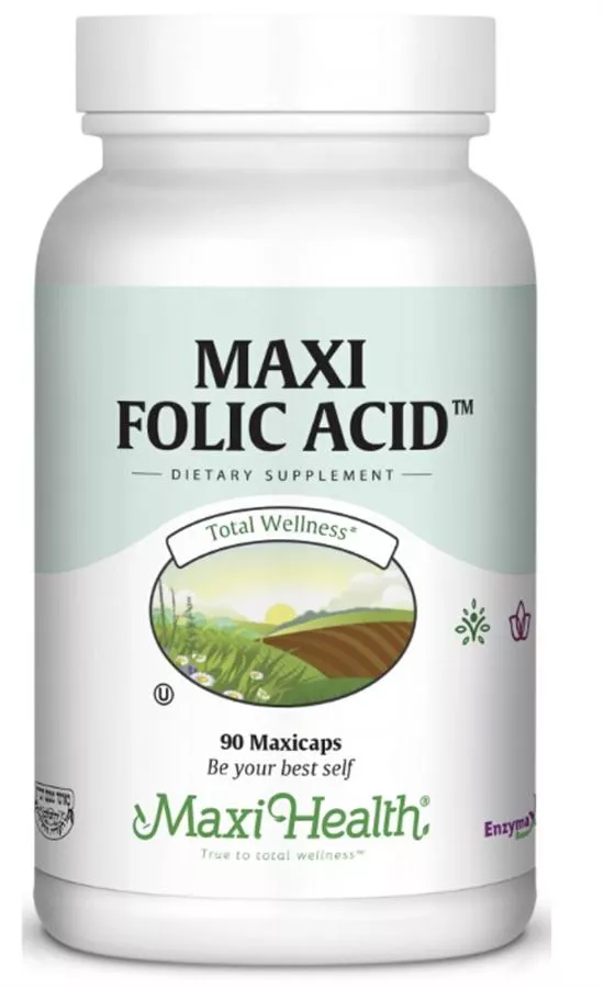 מקסי הלט חוצמה פולית 800 מק״ג  |MAXI HEALTH Folic Acid 90 Caps