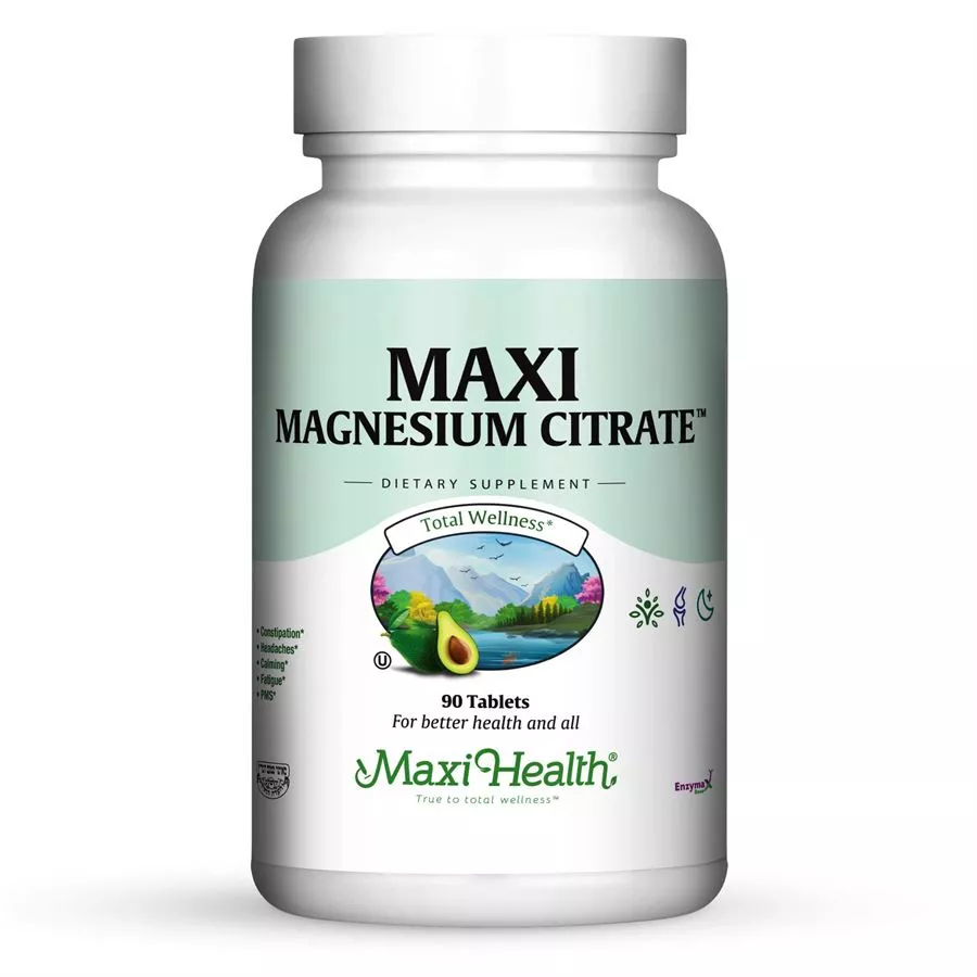מגנזיום ציטראט 90 טבליות מקסי הלט Magnesium Citrate 90 Tabs