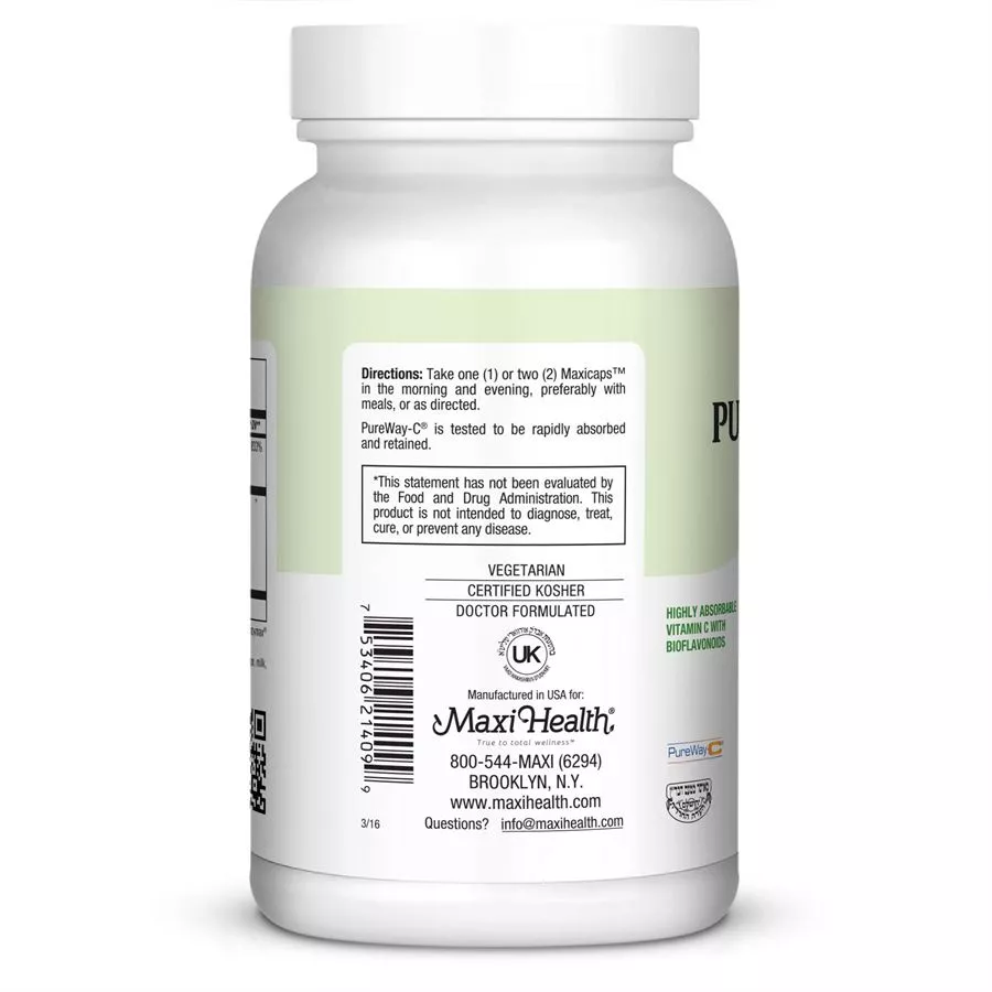 פיור way סי 90 כמוסות מקסי הלט |  Pureway C Max 90 Caps