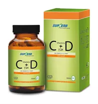 ויטמיני C ו- D בתוספת אבץ 100 כמוסות סופהרב | Vitamins C+D & Zinc Vitamins4u