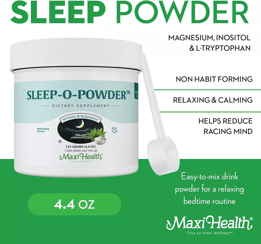 מקסי הלט סליפו מקס אבקה 125 גרם | Sleep O Powder, 4.4 Oz Maxi Health