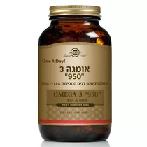 אומגה 3  950 100 כמוסות סולגאר | Triple Strength Omega-3 950 mg Vitamins4u