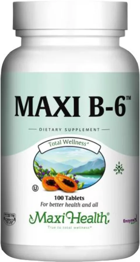 מקסי הלט ויטמין B6 100 טבליות |Maxi Health B6 100 Tabs