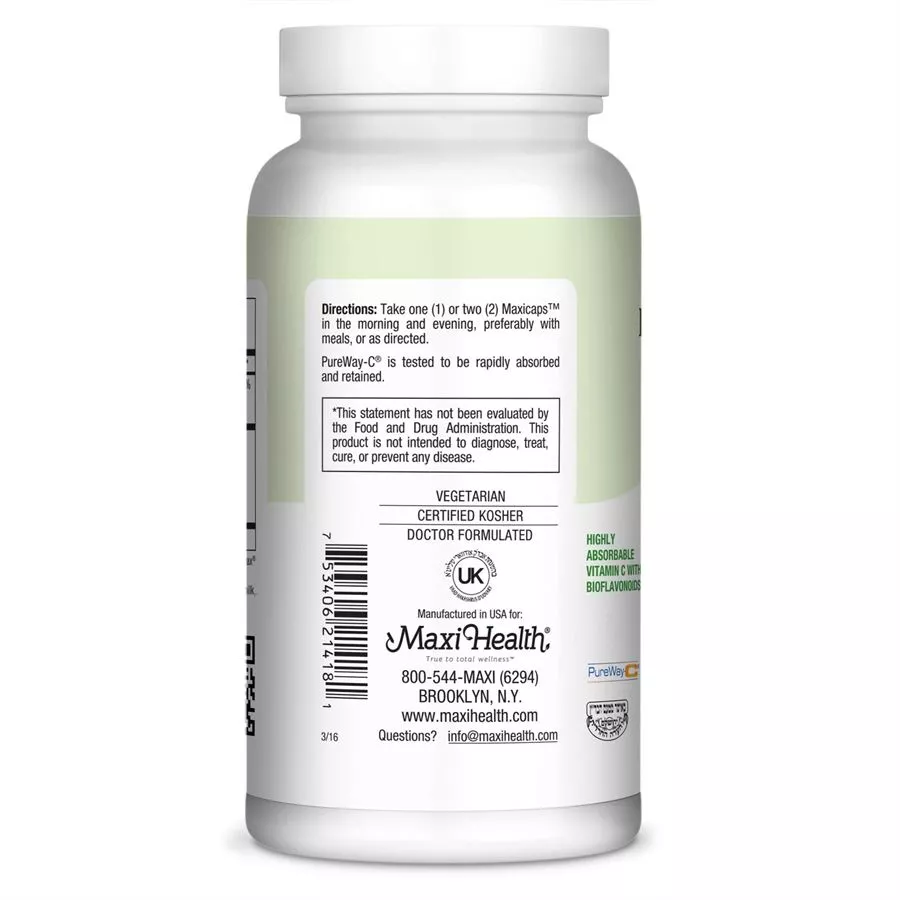 פיור way סי 180 כמוסות מקסי הלט  |  כמוסות Pureway C Max 180 Caps