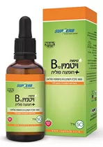 טיפות ויטמין B12 + חומצה פולית 50 מ״ל סופהרב Vitamins4u