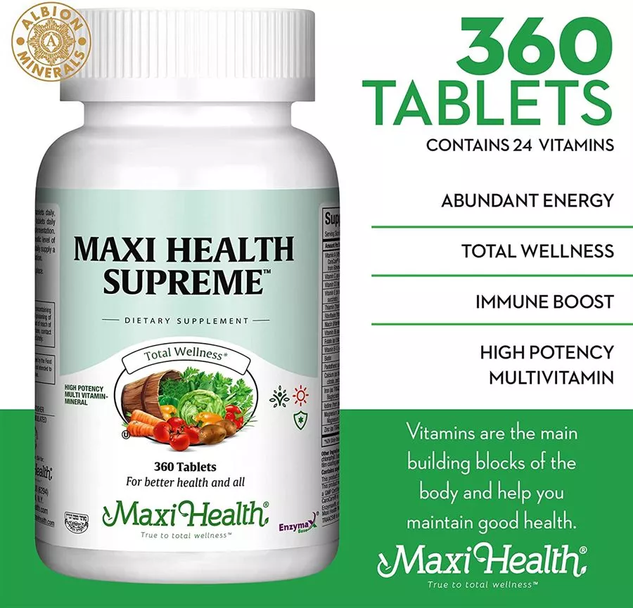 מקסי הלט סופרים Maxi Health Supreme 360 Tabs