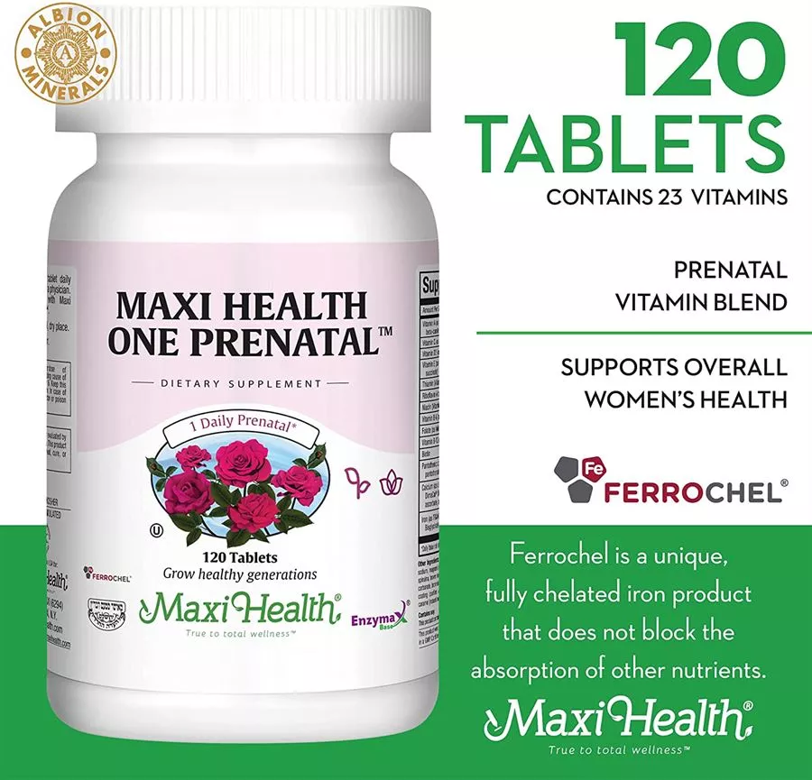 פרנטל 1 ליום 120 טבליות מקסי הלט | One Prenatal 120 Tabs