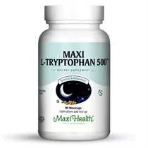 מקסי הלט ל טריפטופן 500 מ״ג 90 כמוסות | MAXI HEALTH L Tryptophan 90 Caps Vitamins4u