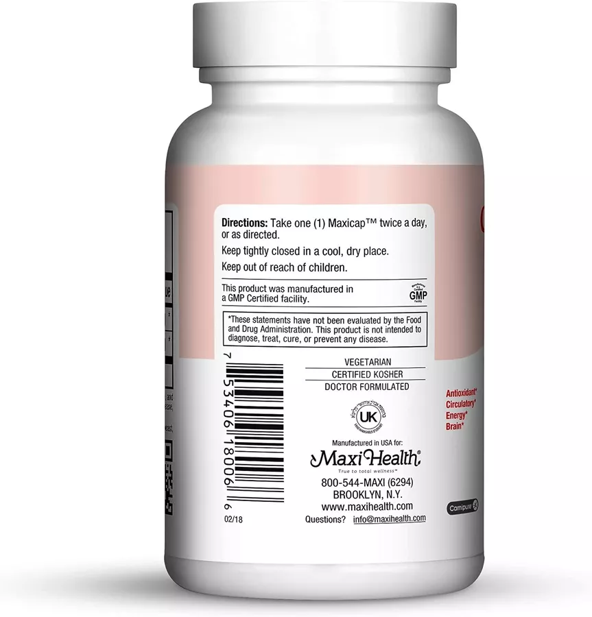 מקסי הלט Q10 קרניטין קומפלקס 60 כמוסות | Maxi health Co-Q Carnitine Complex 60 Caps