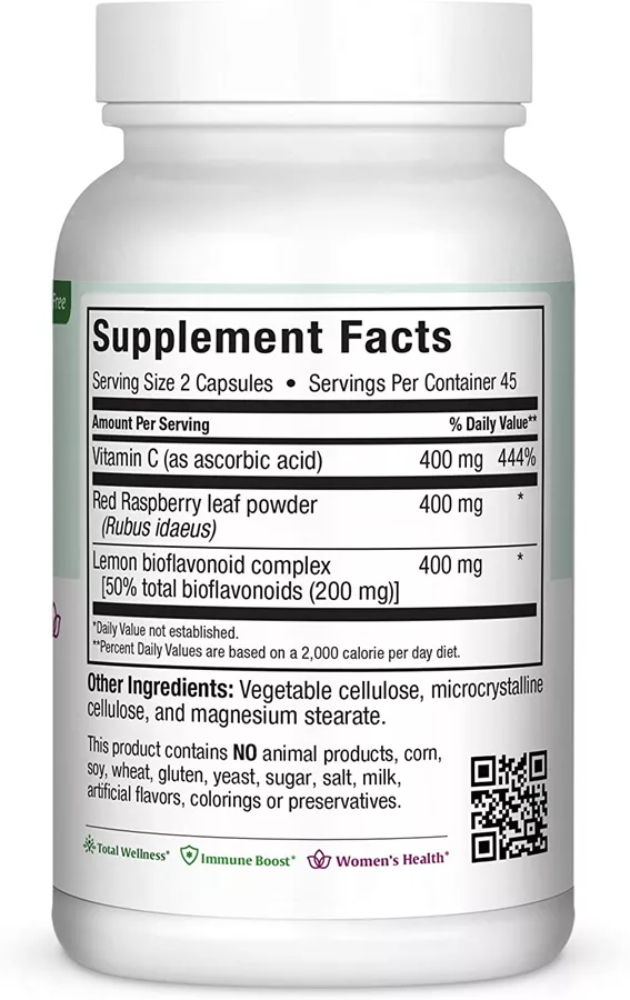 ויטמין C ביו בתוספת פטל אדום 90 כמוסות מקסי הלט | Vitamin C Bio W/ Red Raspberry 90 Caps