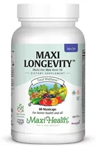 מקסי הלט לונגווטי מולטי ויטמין לגברים 50+ MAXI HEALTH Longevity For Men 60 Caps Vitamins4u