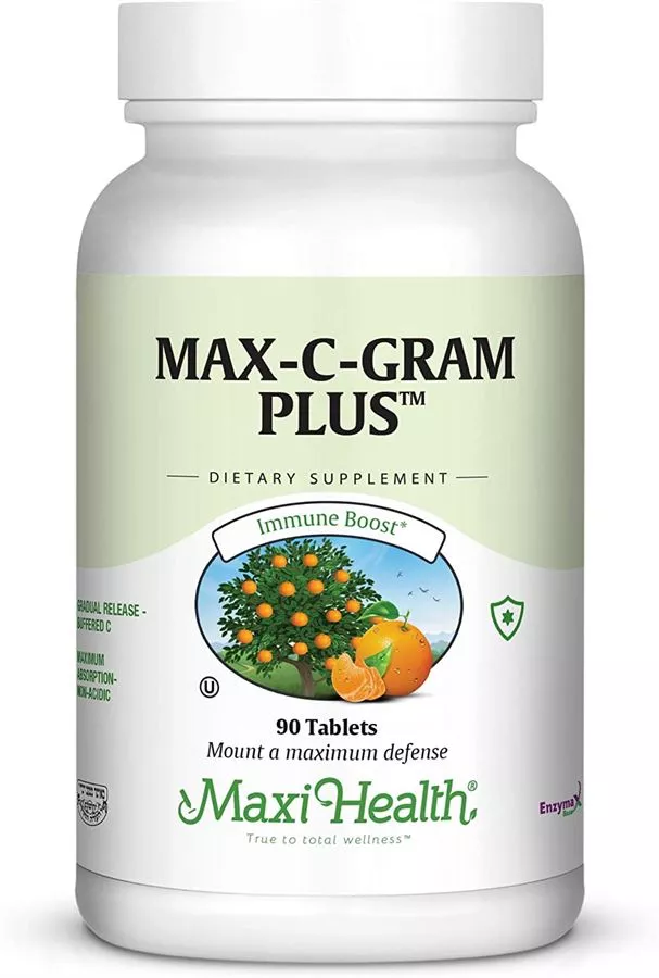 מקס C גראם פלוס 1050 גרם 60 טבליות מקסי הלט | Max C Gram Plus 90 Tabs