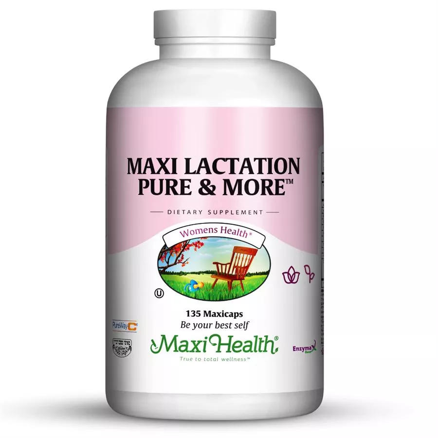 מקסי הלט לקטיישן פיור & מור 135 קפסולות | MAXI HEALTH Lactation Pure & More 135 Caps