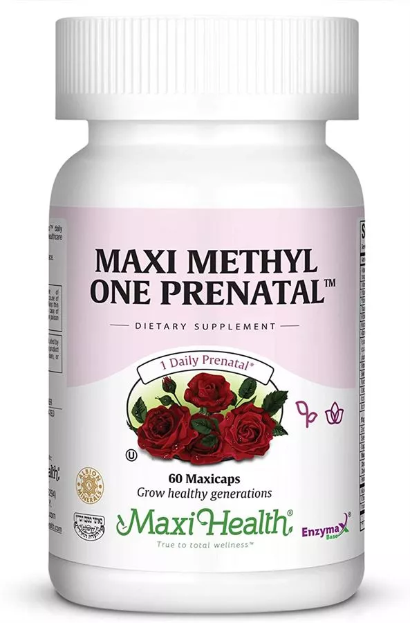 מקסי הלט מתיל פרנטל אחד ליום 60 כמוסות | MAXI HEALTH Methyl One Prenatal 60 Caps
