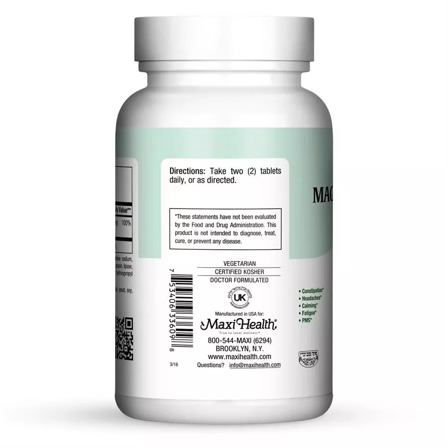 מגנזיום ציטראט 90 טבליות מקסי הלט Magnesium Citrate 90 Tabs