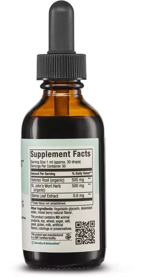 מקסי הלט ולריאן פלוס פרע היפריקום | Maxi Health Valerian & St. John's Wort 2 Fl Oz
