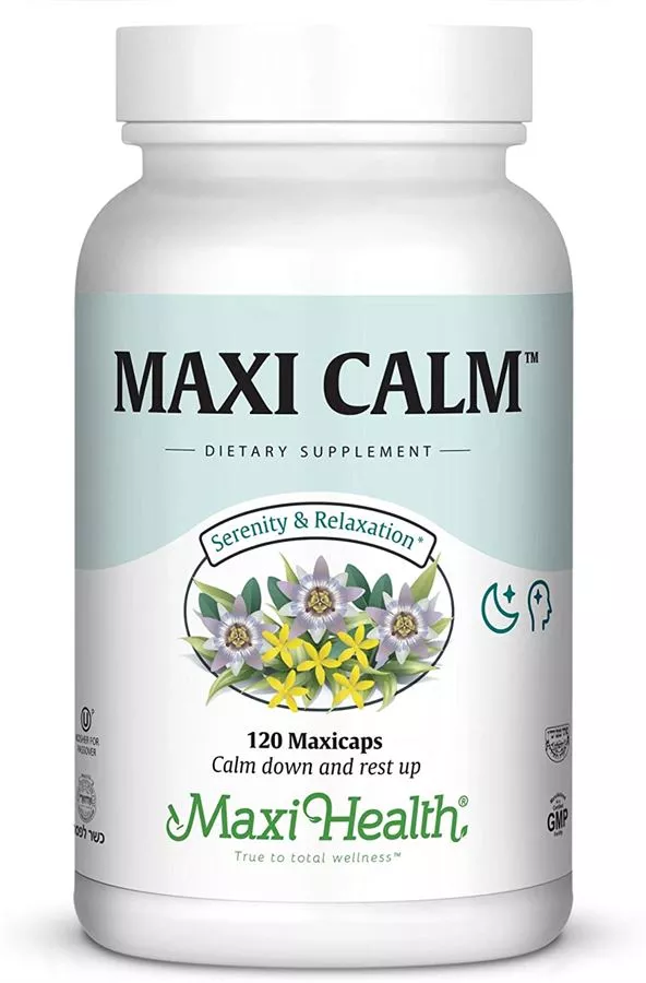 מקסי קאלם 120 כמוסות כשר לפסח מקסי הלט | Maxi Calm 120 Caps  Kosher For Passover