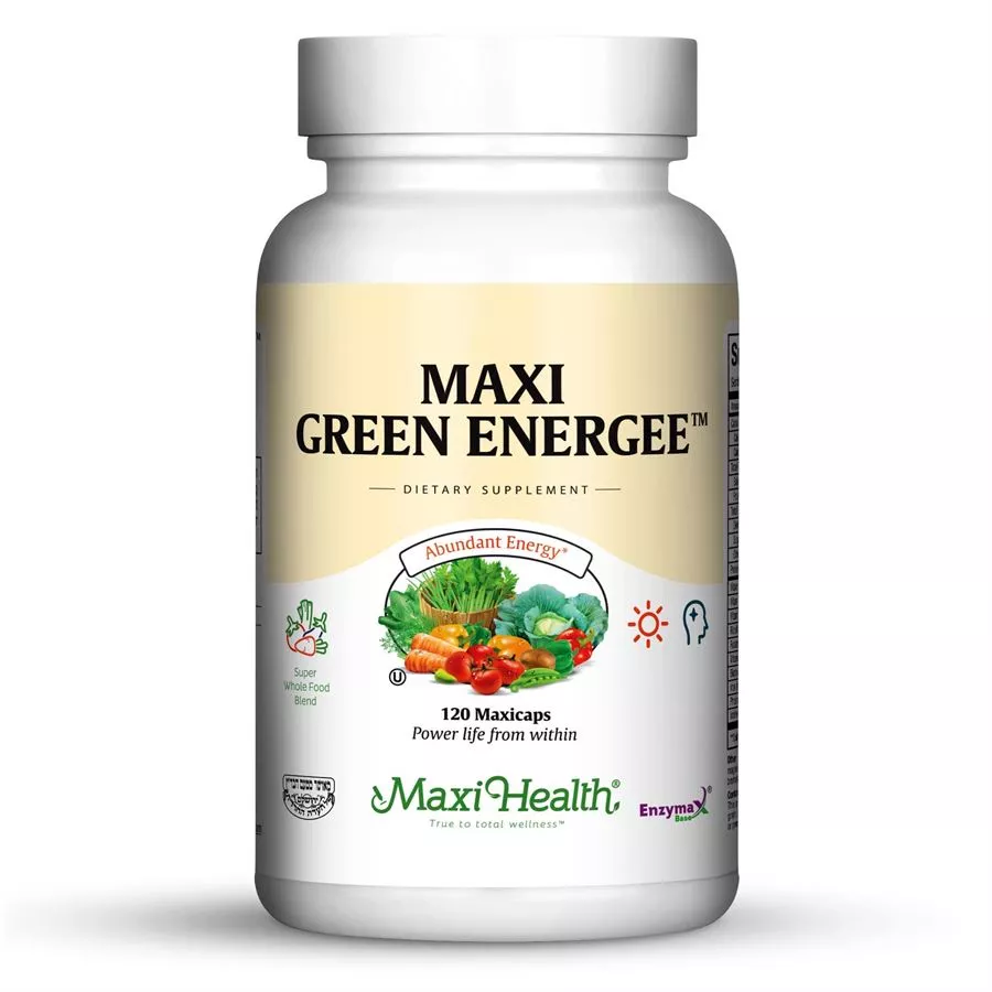 מקסי הלט גרין אנרגי 120 כמוסות | MAXI HEALTH Green Energee Capsules 120 Caps